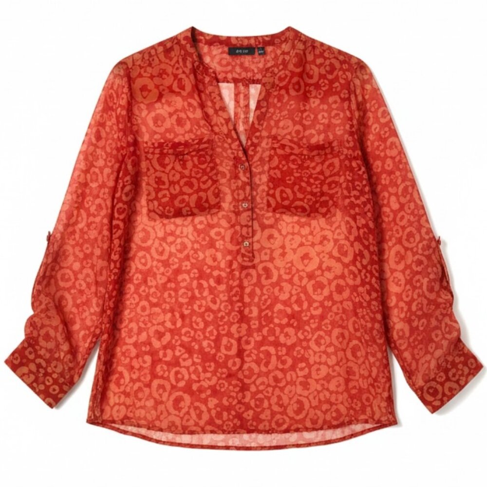 Apt 9 leopard print blouse